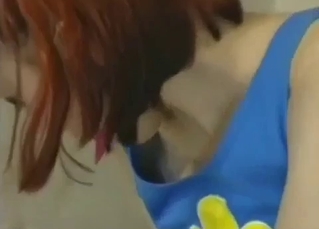 Teen redhead molested by daddy